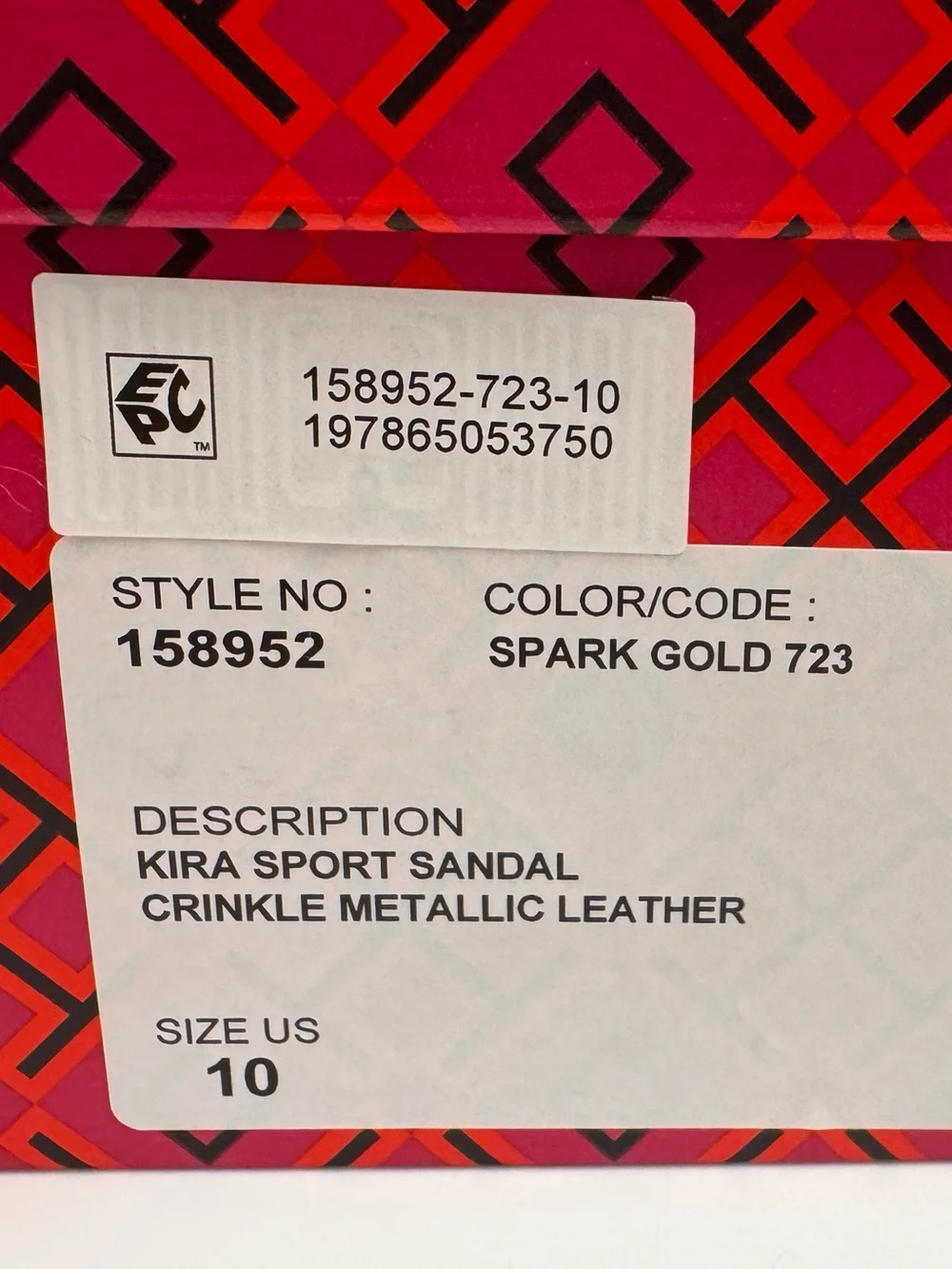 Tory Burch includes box